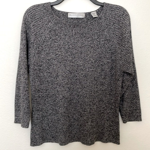 Valerie Stevens Silk Blend 3/4 Sleeve Sweater - Picture 1 of 4